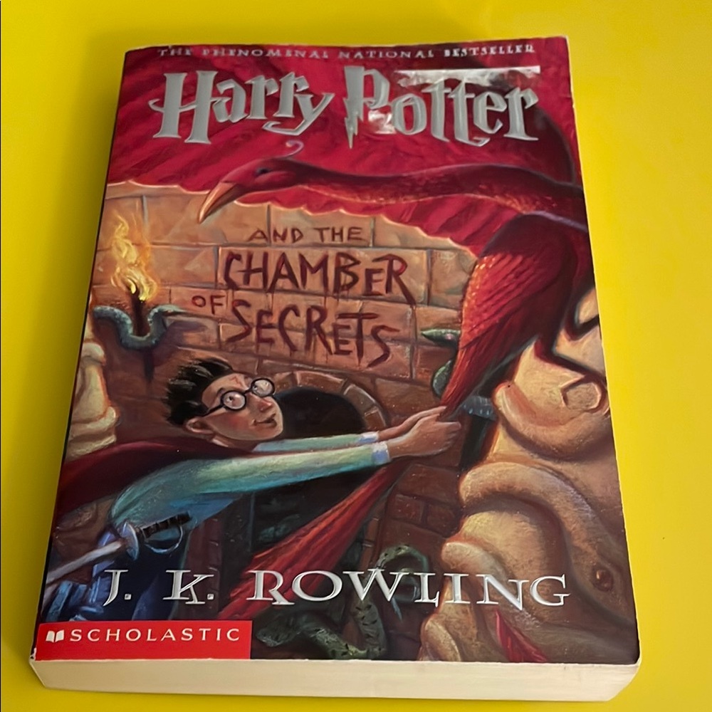 Harry Potter and the Chamber of Secrets by J.K. Rowling - Scholastic (Red Cover)